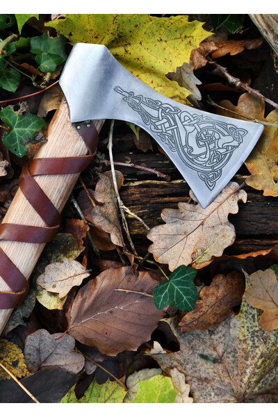 Viking axe, type K, engraved