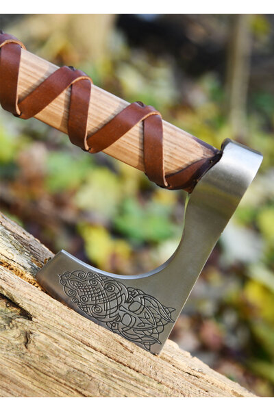 Viking axe, type C, engraved