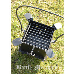 Fireplate with grill and hob