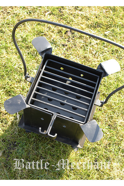Fireplate with grill and hob