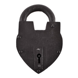 Historical heart-shaped padlock