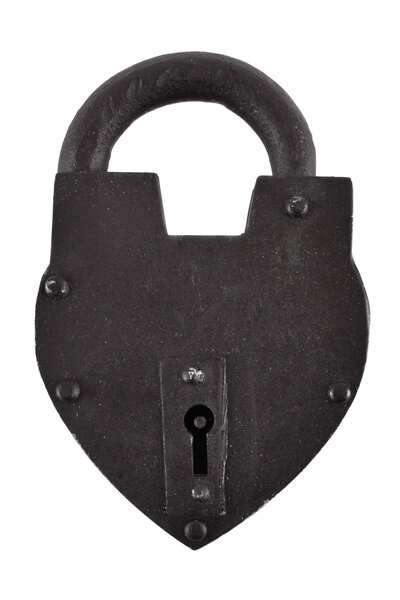Historical heart-shaped padlock