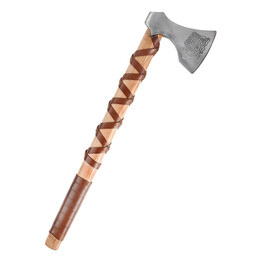 Viking axe, type E, engraved