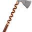 Viking axe, type F, engraved