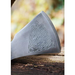 Viking axe, type F, engraved
