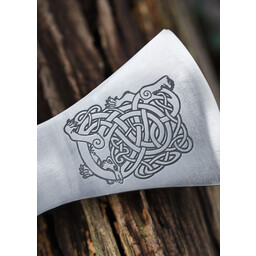 Viking axe, type H, engraved