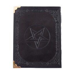 Black Leather book with Pentagram