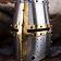 Deepeeka Helmet knight templar with brass cross