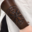 Leather vambrace with Vegvisir