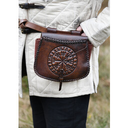 Leather bag with Vegvisir