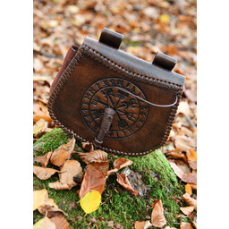 Leather bag with Vegvisir