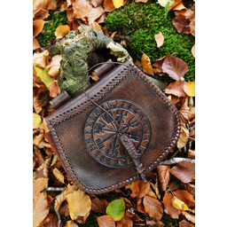 Leather bag with Vegvisir