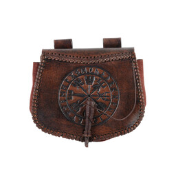 Leather bag with Vegvisir