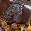 Leather bag with dragon