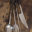 Medieval cutlery set stainless steel