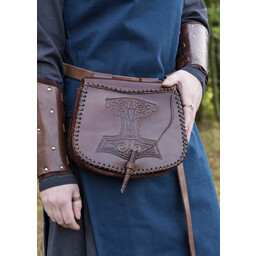 Leather Thor's hammer bag
