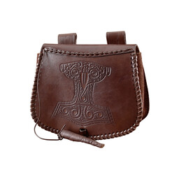 Leather Thor's hammer bag