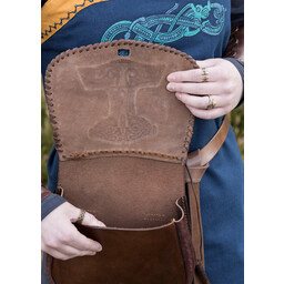 Leather Thor's hammer bag