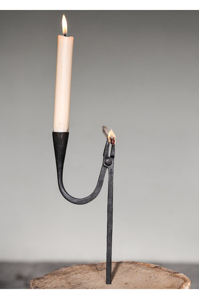 Hand-forged candlestick