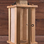 Wooden lantern with parchment windows