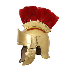 Attic helmet with crest, brass