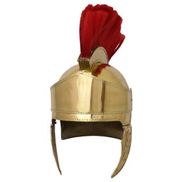 Attic helmet with crest, brass