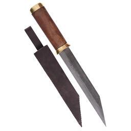 Germanic short seax of Damascus steel