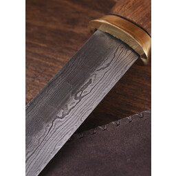 Germanic short seax of Damascus steel