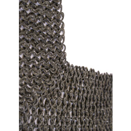 Chain mail shoulder piece, flat rings - wedge rivets, 8 mm