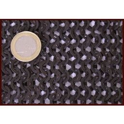 Chain mail chausses, flat rings wedge rivets, 8 mm