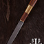 Viking knife Kattegat, damascus steel