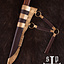 Viking knife Kattegat, damascus steel