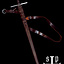 Templar sword Milites Templi, battle-ready (blunt 3 mm)
