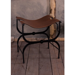 Folding chair, leather