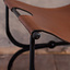 Folding chair, leather