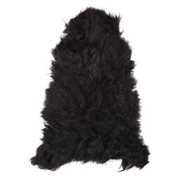 Black Scandinavian sheepskin