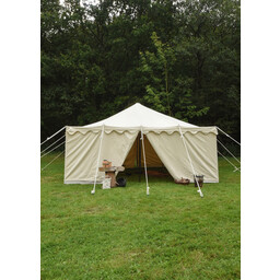 Medieval tent Herold 6 x 6 m, natural