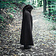 Leonardo Carbone Medieval cloak with hood, black