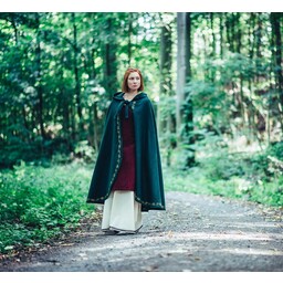 Wool cloak Ceridwen, green