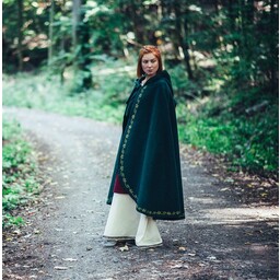 Wool cloak Ceridwen, green