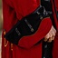 Pirate coat velvet, black-red