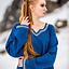 Early medieval dress Aelswith, blue