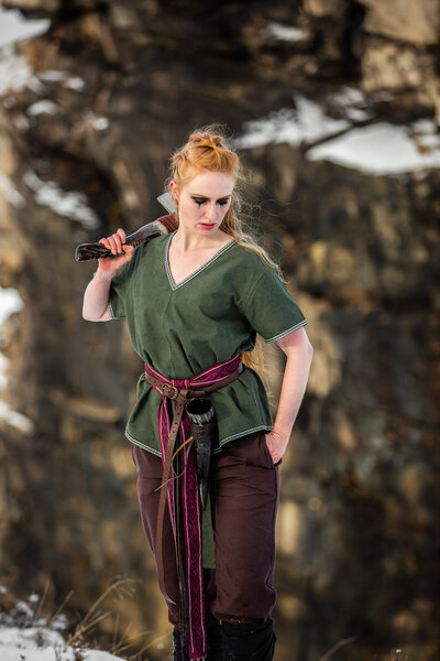 Valkyrie tunic Brynhild, green