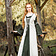 Leonardo Carbone Medieval dress Serena, green
