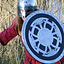 Viking shield with knot motif