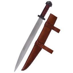 Viking seax with leather grip
