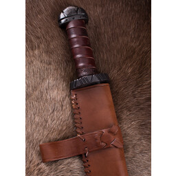 Viking seax with leather grip