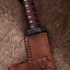 Viking seax with leather grip