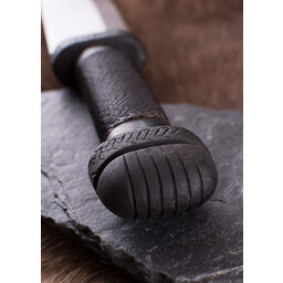 Dark Viking seax with wire wrapped grip