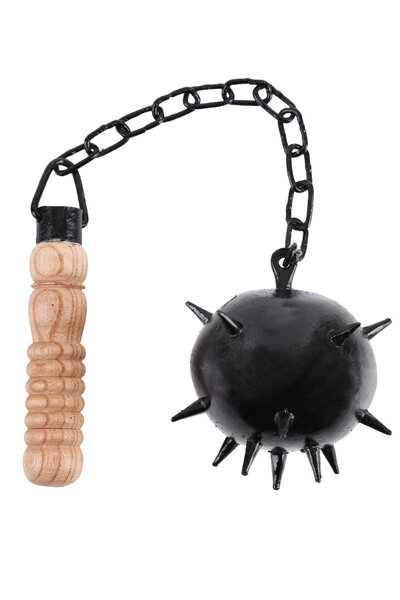 Flail with short handle